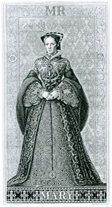 Queen Mary I gravert av T.Brown